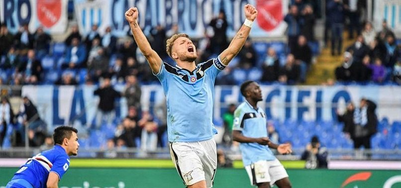 IMMOBILE TREBLE HELPS TITLE CONTENDER LAZIO CRUSH SAMP 5-1