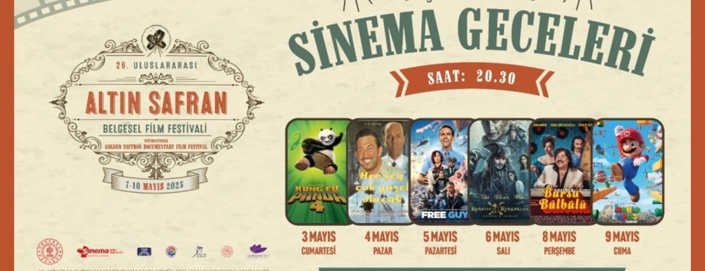 Safranbolu’da Açık Hava Sinema Geceleri etkinliği sürüyor