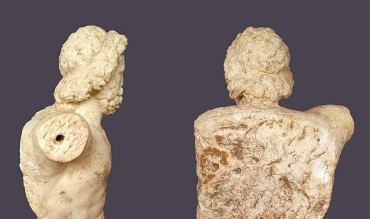 Statues from Roman Empire period found in Aspendos Theatre