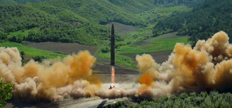 BALLISTIC MISSILE FIRED BY NORTH KOREA LANDS IN THE OCEAN OFF JAPAN