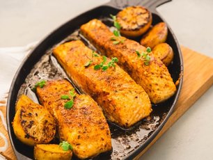 Fırında Somon ve Patates