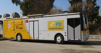 Mobile postal service opened in Syria's liberated Tal Abyad as part of revitalization efforts