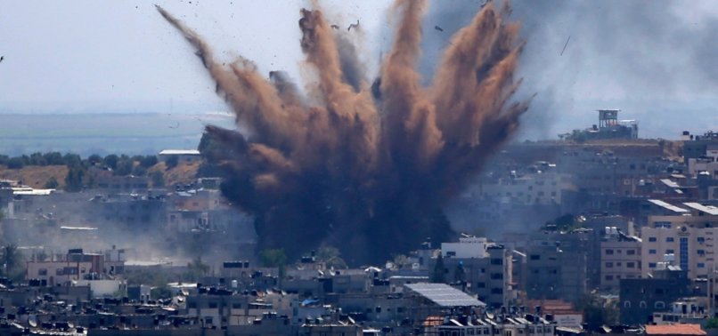 GAZA STRIP REELS UNDER DEADLY AIRSTRIKES CONDUCTED BY ISRAELI FIGHTER JETS