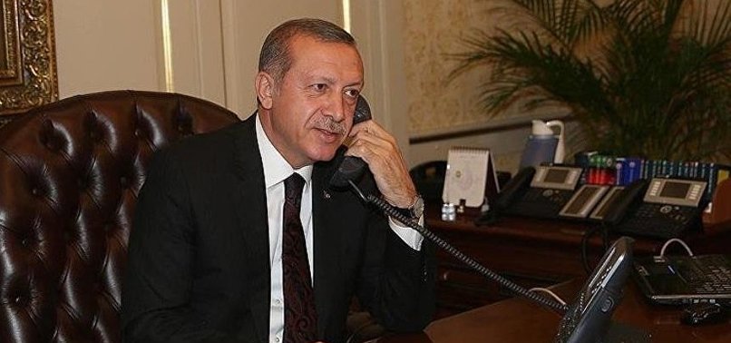 PRESIDENT ERDOĞAN TALKS ON PHONE WITH HIS FRENCH COUNTERPART
