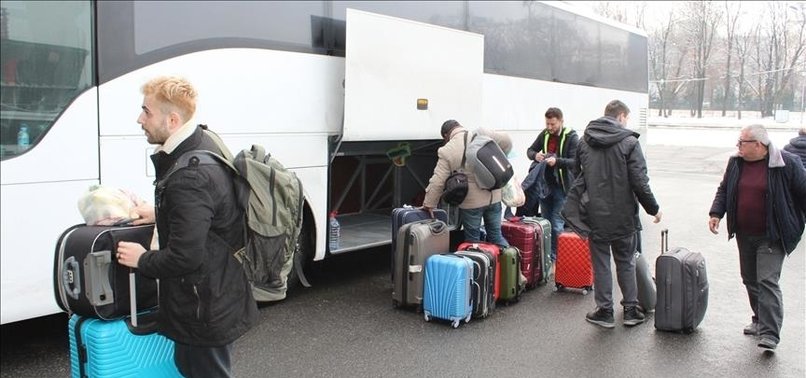 65 TURKISH CITIZENS, THEIR RELATIVES EVACUATED FROM BESIEGED UKRAINIAN CITY OF MARIUPOL