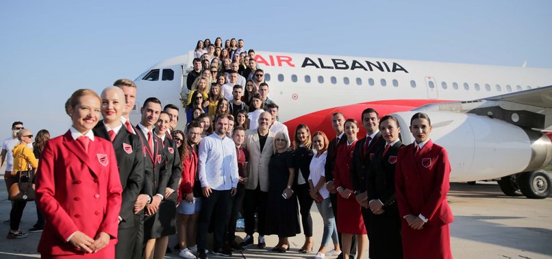 ALBANIA’S NATIONAL AIRLINE MAKES MAIDEN FLIGHT