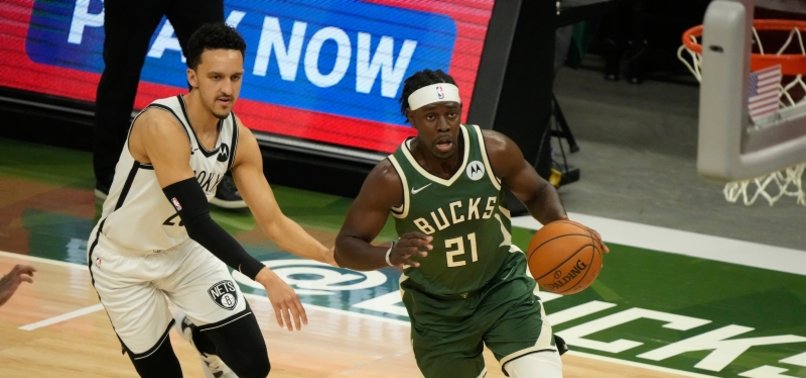 BUCKS BLOW BIG LEAD, THEN RALLY TO EDGE NETS 86-83 IN GAME 3