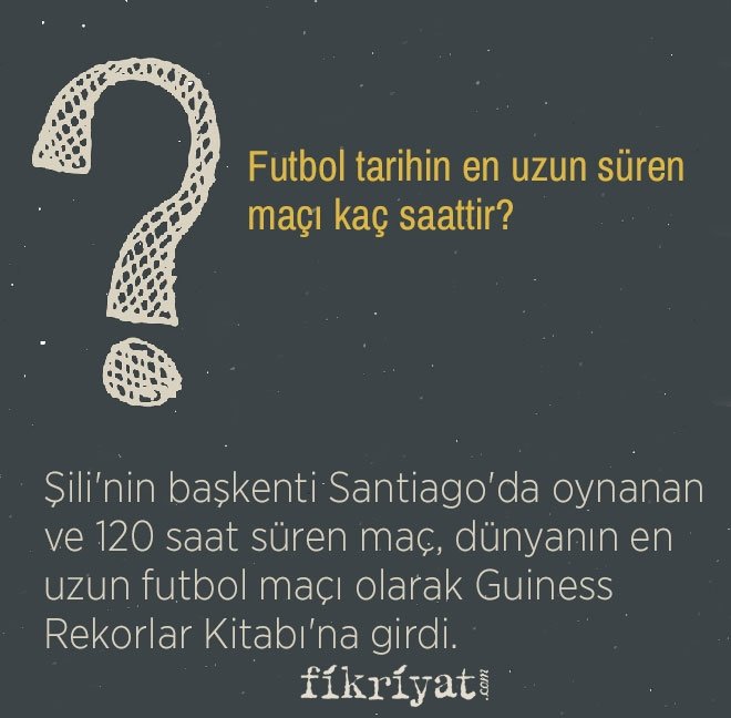 Futbol tarihin en uzun süren maçı kaç saattir?
