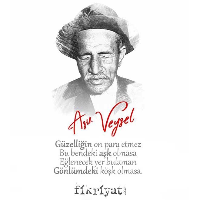 Şiirlerinde Veysel, Sefil Veysel ve Veysel Şatır gibi mahlaslar kullandı