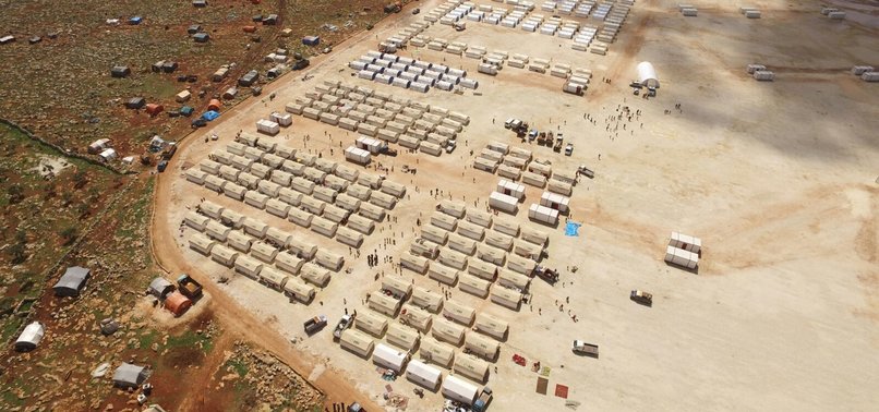 TURKISH AID AGENCY SETS UP NEW CAMP IN SYRIAS IDLIB