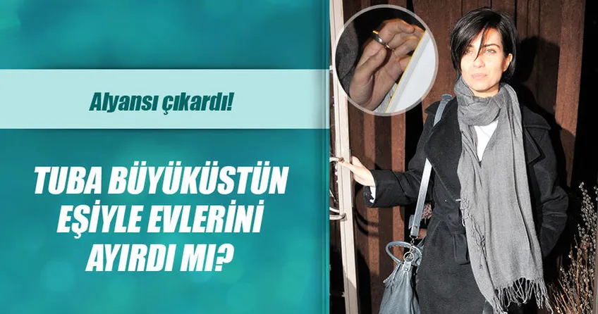 Tuba Büyüküstün alyansı çıkardı