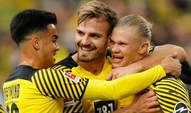 Haaland returns, scores 2 for Dortmund to go top in Germany