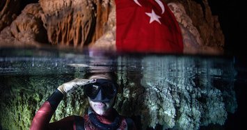Turkish diver Şahika Ercümen breaks world record of 90-meter for cave diving