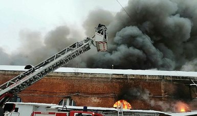 At least five killed in blaze at flower warehouse in Moscow
