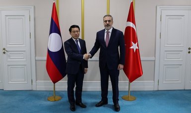 Turkish foreign minister hold diplomatic talks with Laotian counterpart