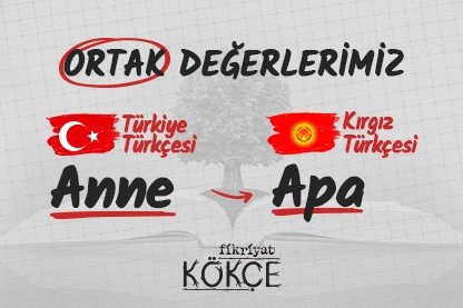 Türk Lehçelerinde ortak kelime anne