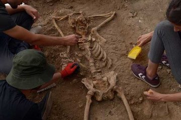 Sinop’ta arkeologları şaşırtan iskelet