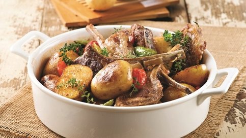 Fırında Taze Patatesli Pirzola