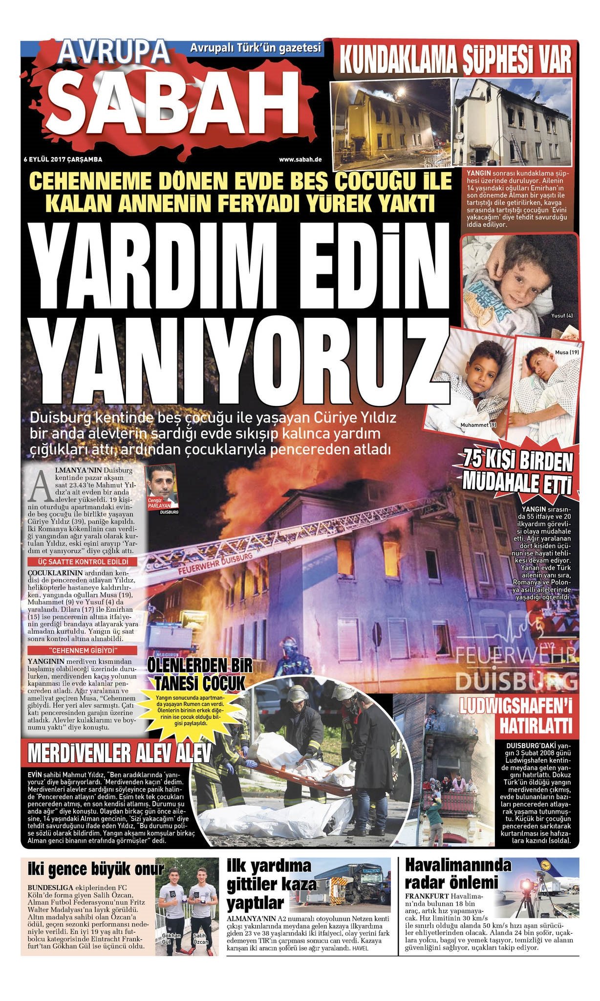 İşte Merkel yönetimini rahatsız eden SABAH AVRUPA manşetleri