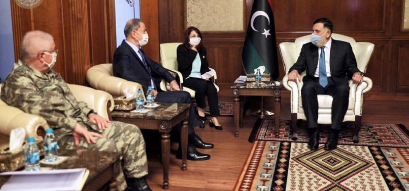 TURKISH DEFENSE MINISTER, MILITARY CHIEF VISIT LIBYA