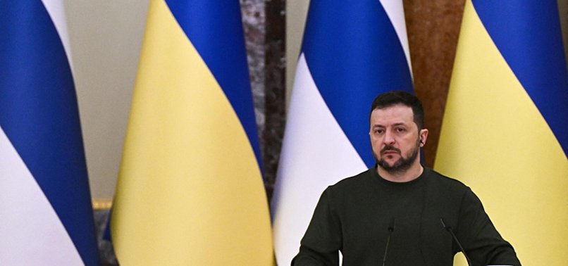ZELENSKY CALLS WESTERN HESITATION ABOUT AID TO UKRAINE UNACCEPTABLE