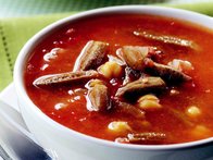 Nohutlu Bamya Çorbası