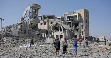 Saudi-led airstrikes kill at least 100 at rebel-run prison