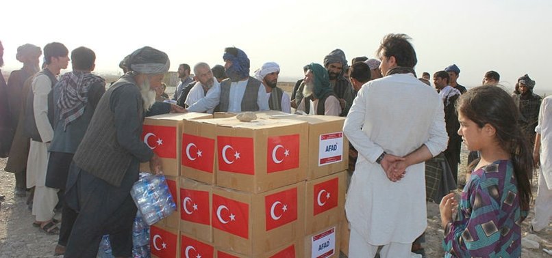 TURKISH AGENCY DISTRIBUTES FOOD AID IN AFGHANISTAN