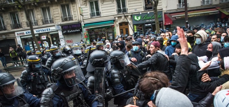 CLASHES MARK MAY DAY PROTESTS IN FRANCE