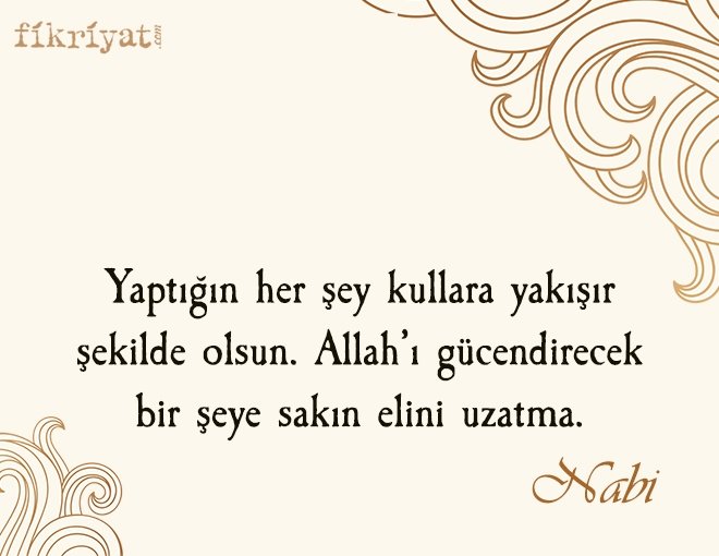 Hikmet şairi Nabi’den öğütler