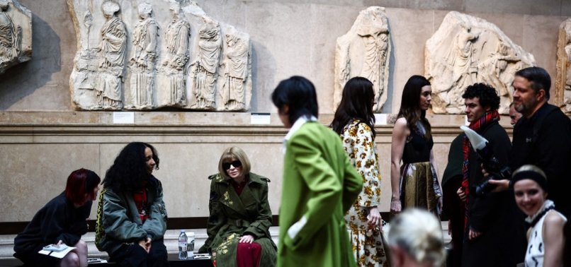 LONDON FASHION WEEK SHOW AT BRITISH MUSEUM IRKS GREECE