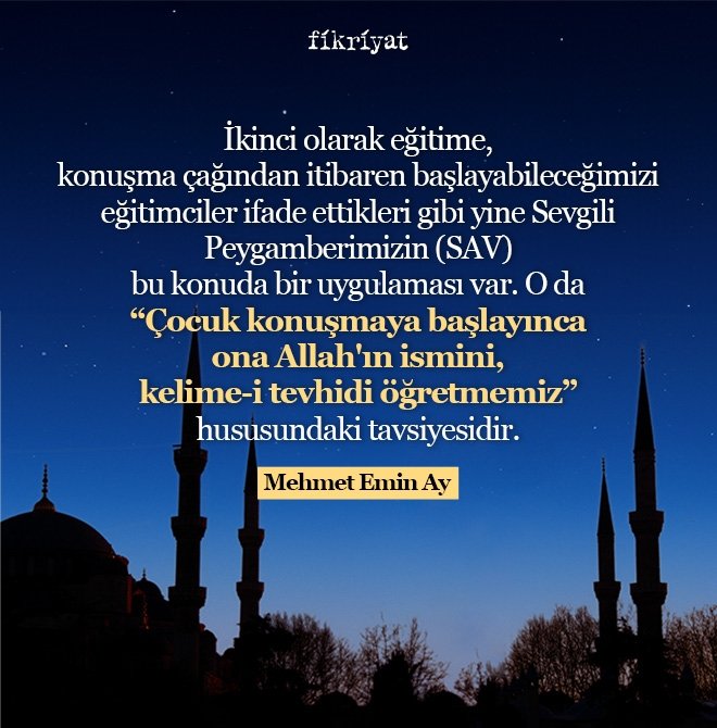Ailede verilecek din eğitimi hakkında bilgiler