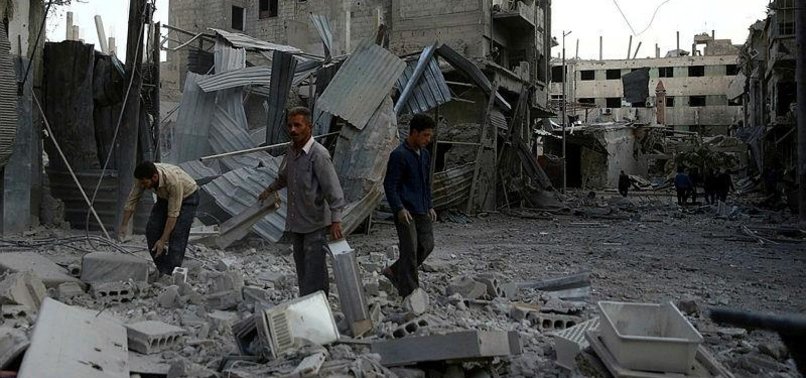 SYRIAN REGIME TARGETS DAMASCUS SUBURB, KILLING 5