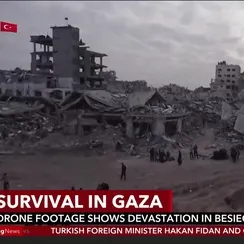 Drone footage reveals widespread devastation in the besieged Gaza Strip ...