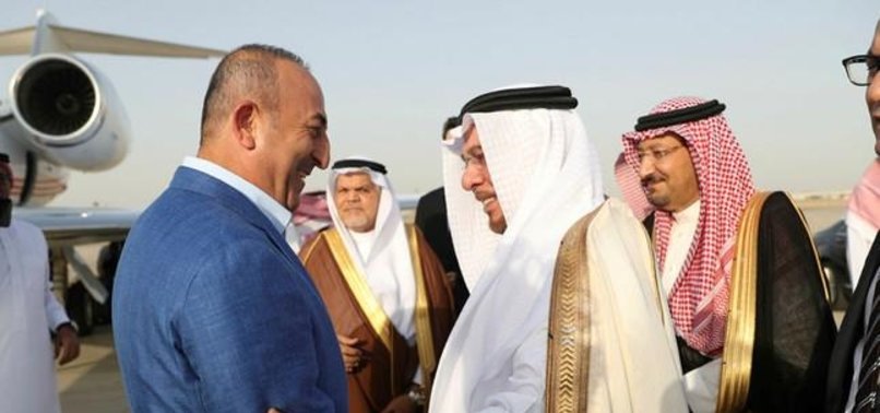 FM ÇAVUŞOĞLU VISITS SAUDI ARABIA TO MEET KING SALMAN FOR TALKS ON GULF CRISIS