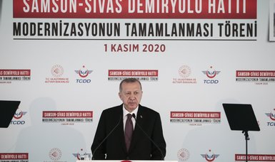 Erdoğan: Samsun-Sivas railway to offer economic opportunities