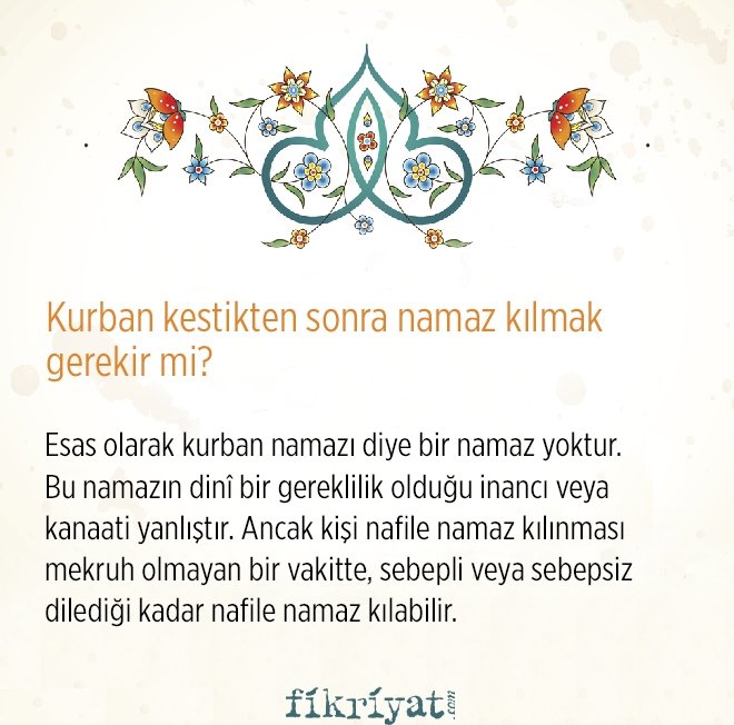 Kurban kestikten sonra namaz kılmak gerekir mi?