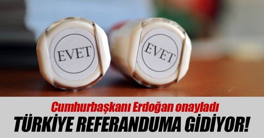 Erdoğan’dan anayasa teklifine onay