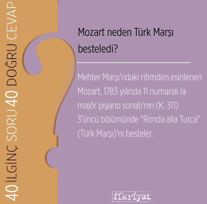 Mozart neden Türk Marşı besteledi?