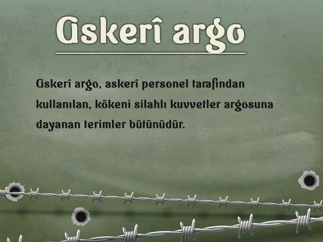 Askerî argo