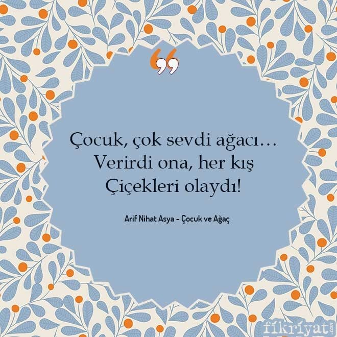 Arif Nihat Asya - Çocuk ve Ağaç