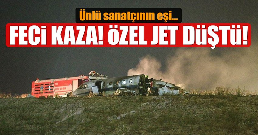 Atatürk Havalimanında pistten çıkan özel jet alev aldı