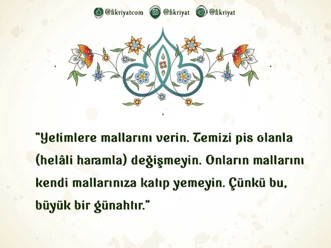 Hadis ve ayetlerde yetimlerin önemi