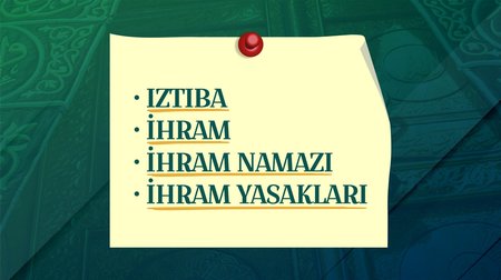 I-İ Harfleri | Hac Sözlüğü