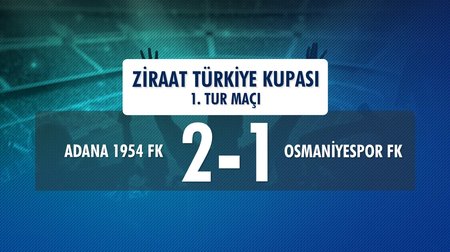 Adana 1954 FK 2 - 1 Osmaniyespor FK (Ziraat Türkiye Kupası 1. Tur Maçı) 