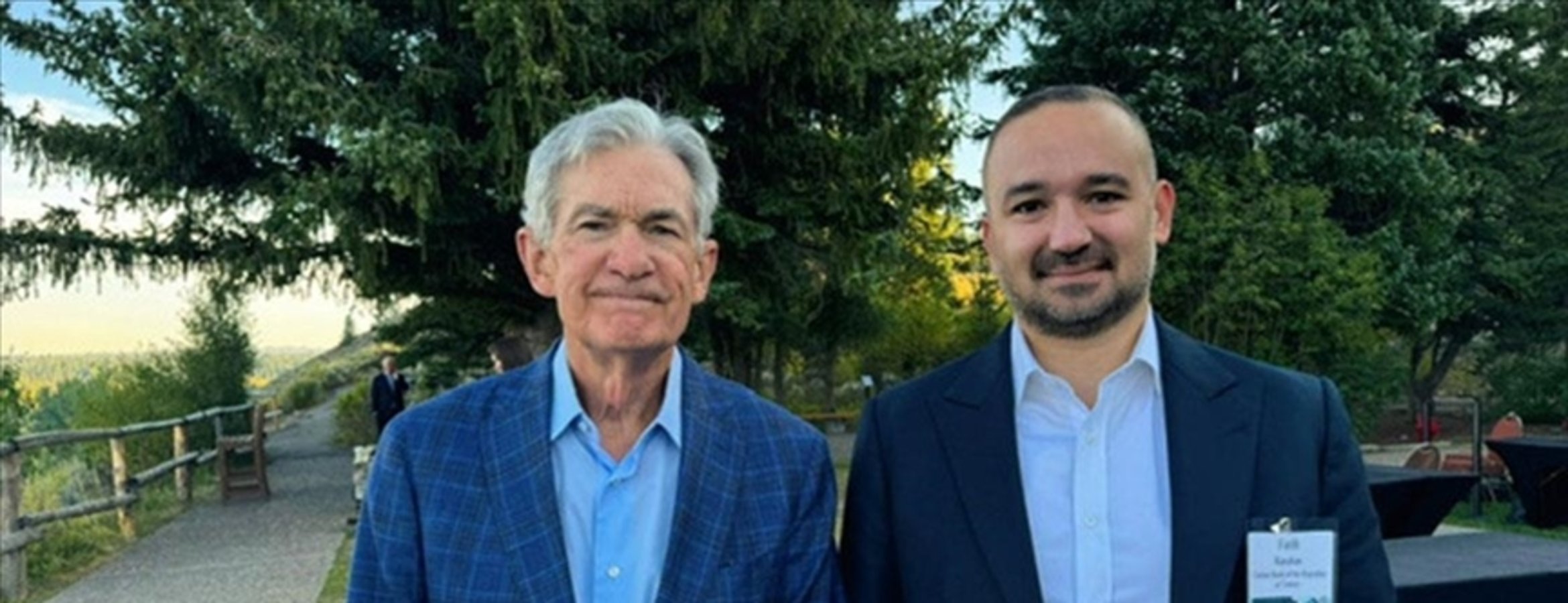 TCMB Başkanı Karahan, Jackson Hole’de, Fed Başkanı Powell ile bir araya geldi
