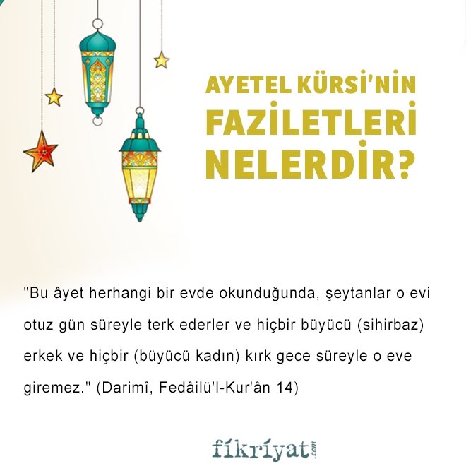 AYETEL KÜRSİ’NİN FAZİLETLERİ NELERDİR?