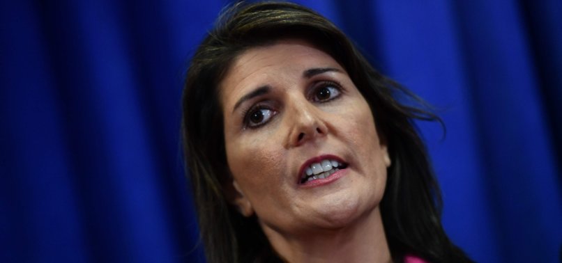 US ENVOY TO UN NIKKI HALEY RESIGNS FROM POST