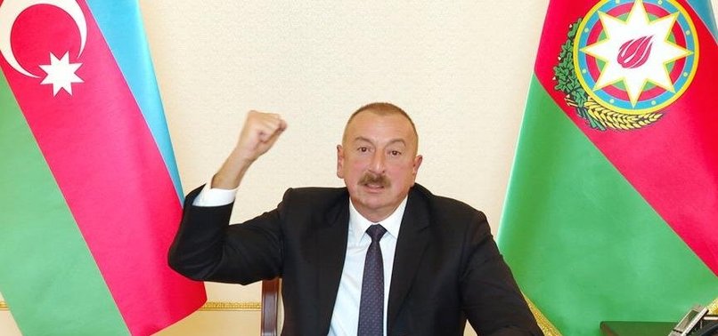AZERBAIJANS ALIYEV ANNOUNCES LIBERATION OF AGBEND FROM ARMENIAN OCCUPIERS