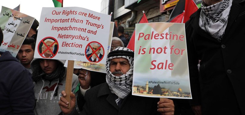 POLL FINDS PALESTINIANS OVERWHELMINGLY REJECT TRUMPS MIDEAST PLAN
